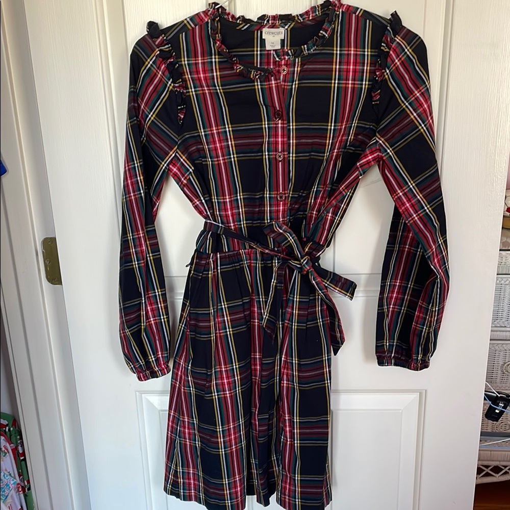 J Crew Plaid Dress - Red and Black